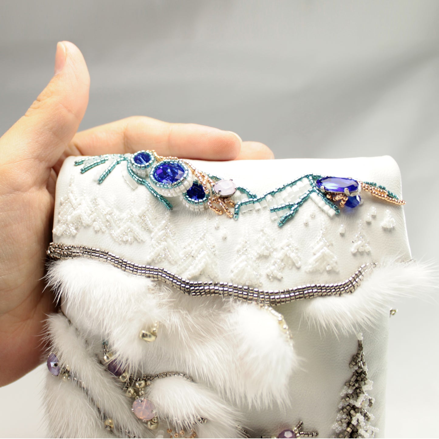 Art beaded bag The Alps Air